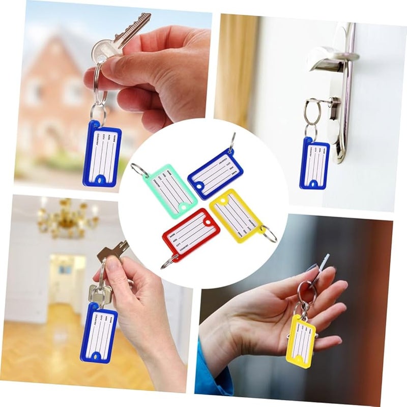 Gadpiparty 40Pcs Colorful Key Tags Portable Labeling System for Luggage Keys and Travel Accessories - Image 5